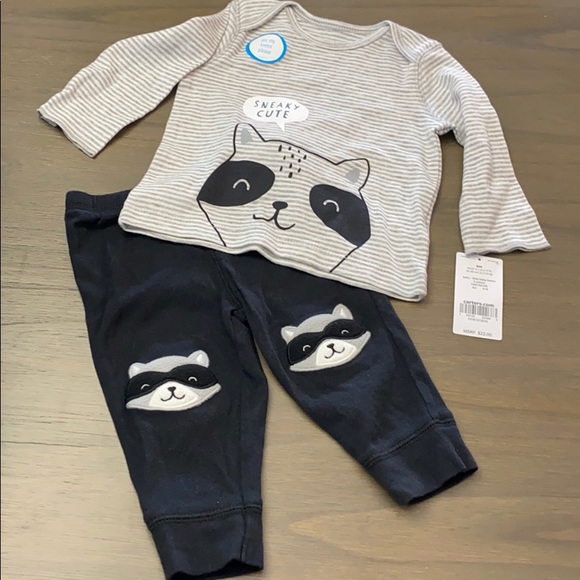 Carter's Other - 🎉Host Pick🎉NWT/NWOT. Long sleeve & pants raccoon